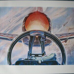 Keith Farris Aviation 9" x 11" Bookplate Print- Thunderbirds, View from the Slot